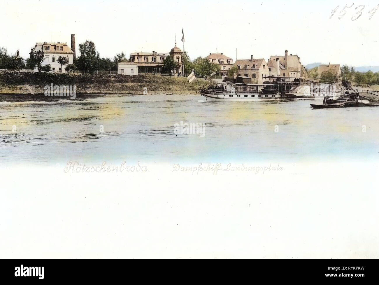 Piers in Radebeul, Bodenbach (ship, 1896), 1901, Landkreis Meißen