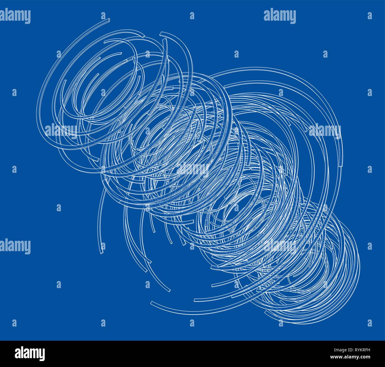 Abstract futuristic HUD object. Vector Stock Vector