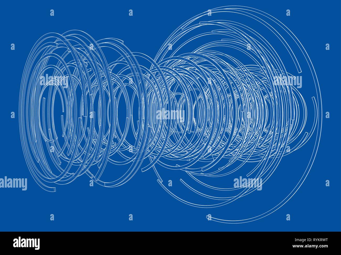 Abstract futuristic HUD object. Vector Stock Vector