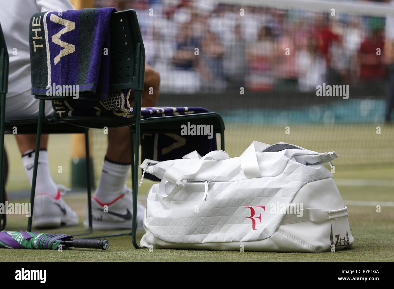 ROGER FEDERER'S BAG, SWITZERLAND, THE WIMBLEDON CHAMPIONSHIPS 2017, 2017  Stock Photo - Alamy