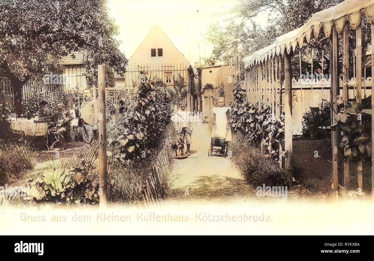 Kleines Kuffenhaus, 1902, Landkreis Meißen, Kötzschenbroda, Germany Stock Photo