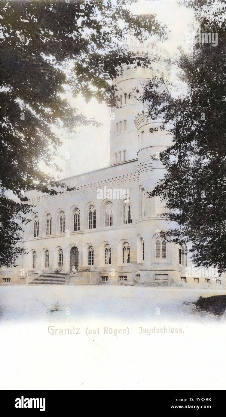 Jagdschloss Granitz, 1902, Mecklenburg-Western Pomerania, Granitz (Rügen), Jagdschloß Stock Photo