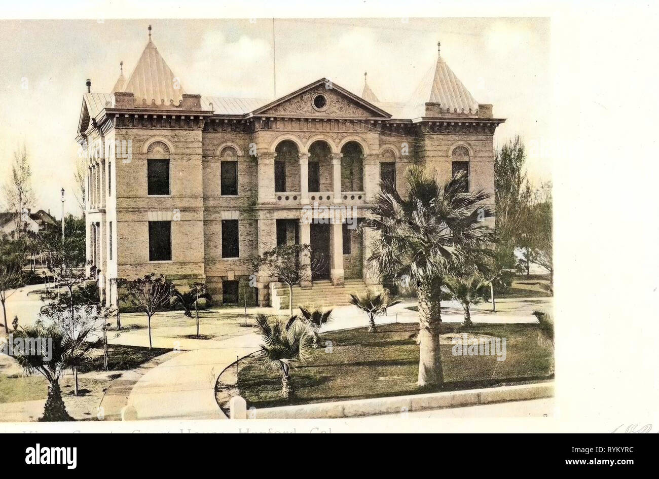 Courthouses in California, Downtown Hanford, California, 1905, Hanford, Kings County Court House', United States of America Stock Photo