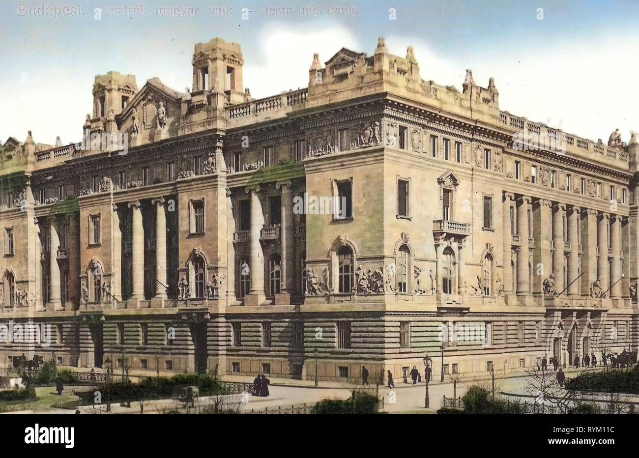 Headquarters of the Hungarian National Bank, 1906, Budapest, Österreichisch ungarische Bank, Hungary Stock Photo