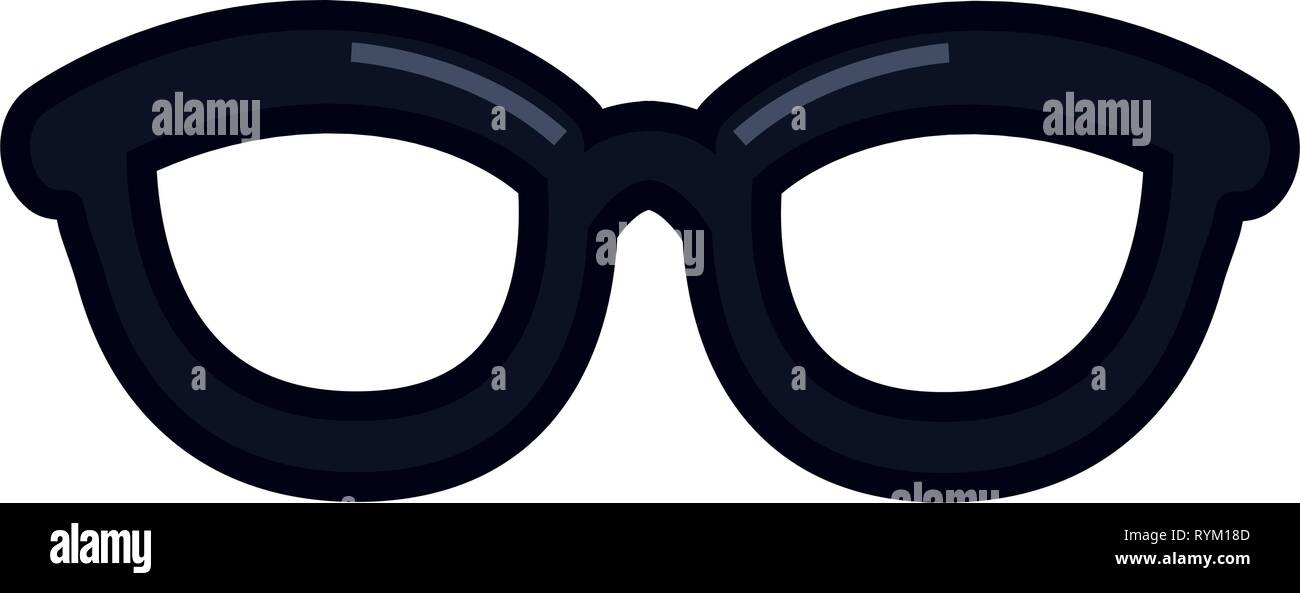 eyeglasses accessory icon on white background vector illustration Stock ...