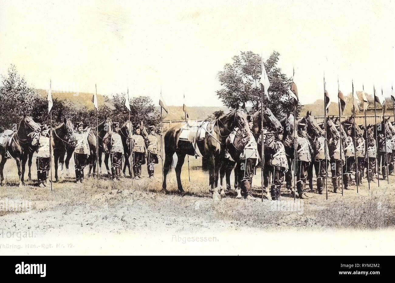 Military use of horses, Thüringisches HusarenRegiment Nr. 12, 1906