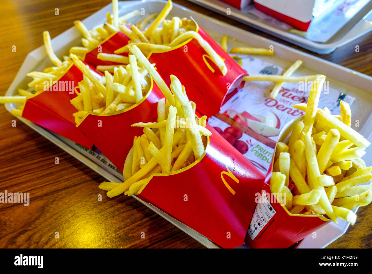 McDonalds fries, Spain Stock Photo - Alamy