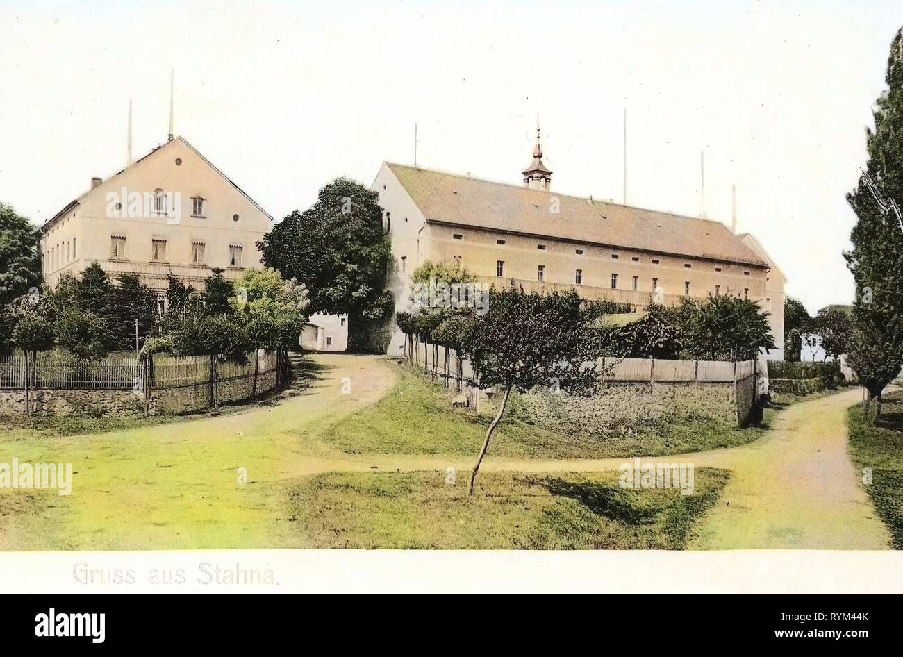 Ketzerbachtal, 1908, Landkreis Meißen, Stahna, Germany Stock Photo
