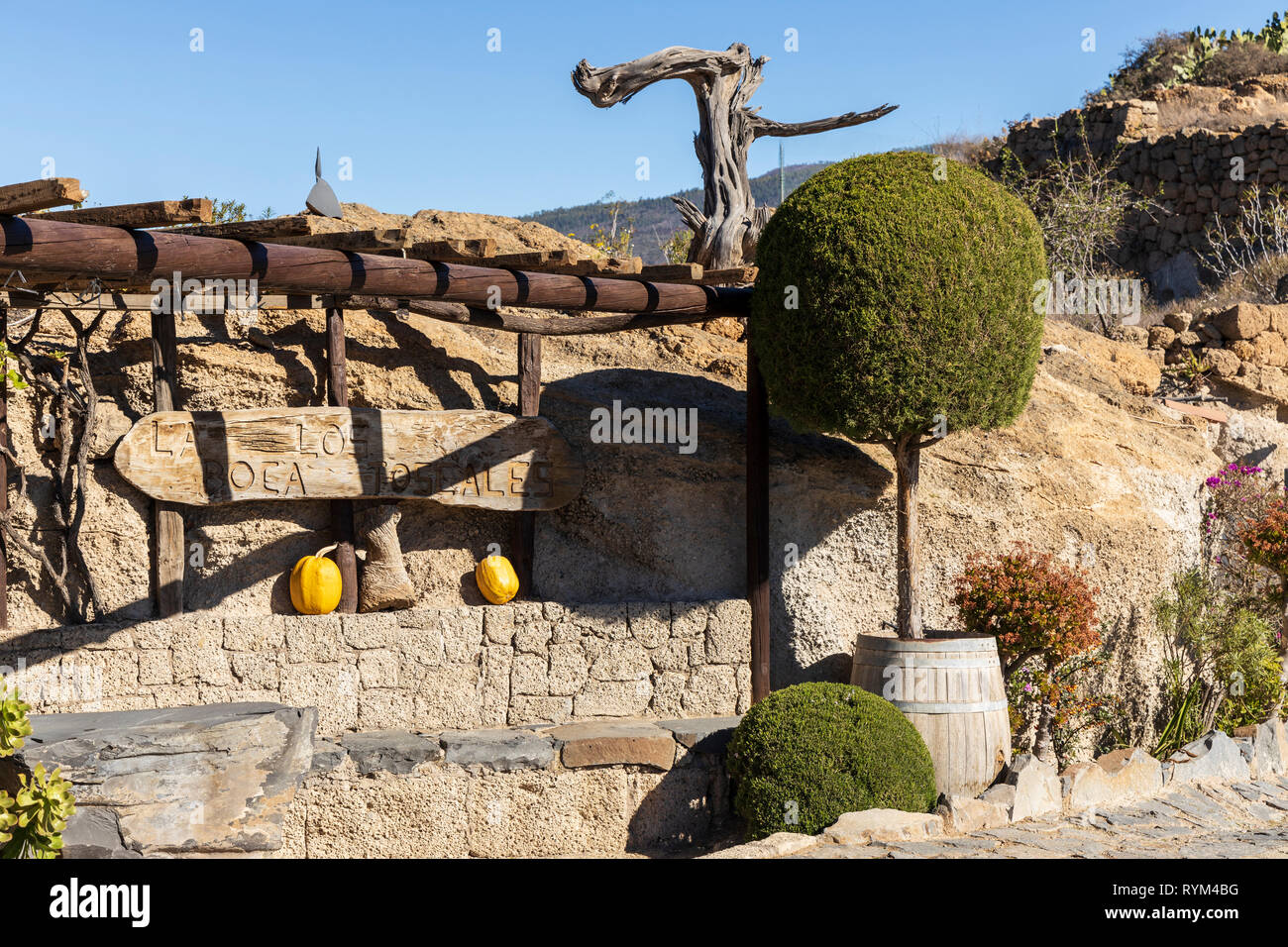 Entrance To A Small Garden In The Village Of Las Fuentes With