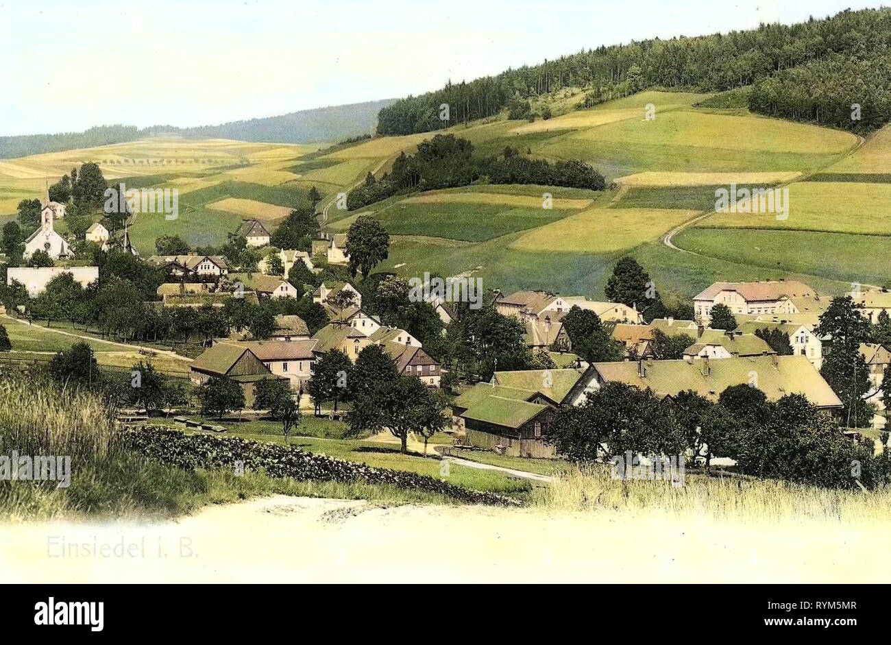1903, Ústí nad Labem Region, Einsiedel, Czech Republic Stock Photo