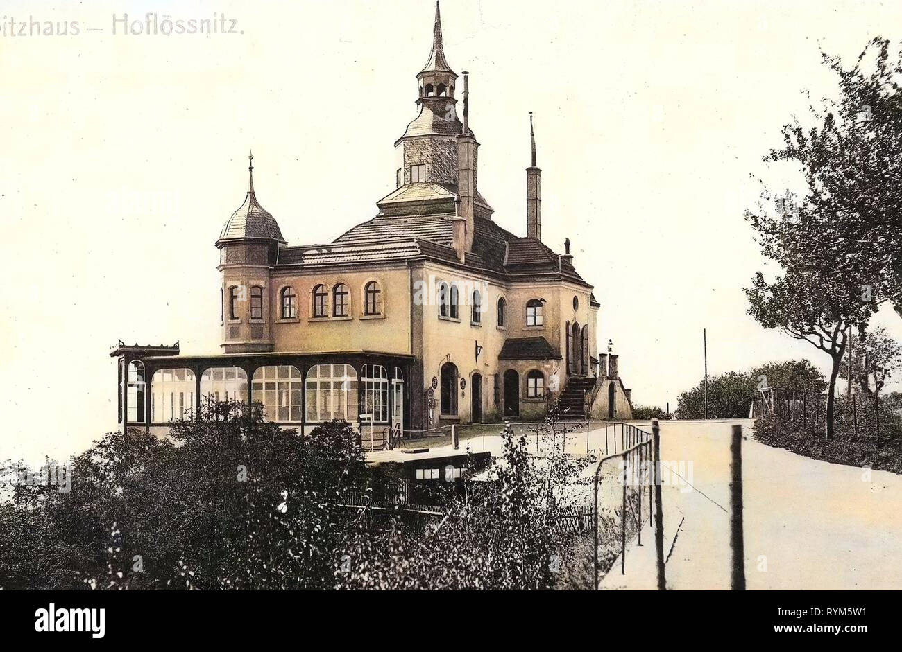 Spitzhaus, 1903, Landkreis Meißen, Radebeul, Hoflößnitz, Germany Stock Photo