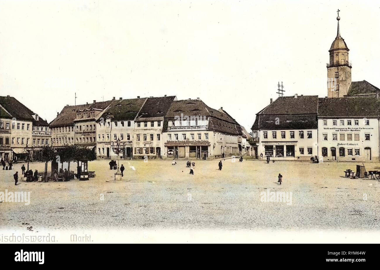 Churches in Bischofswerda, 1903, Landkreis Bautzen, Bischofswerda