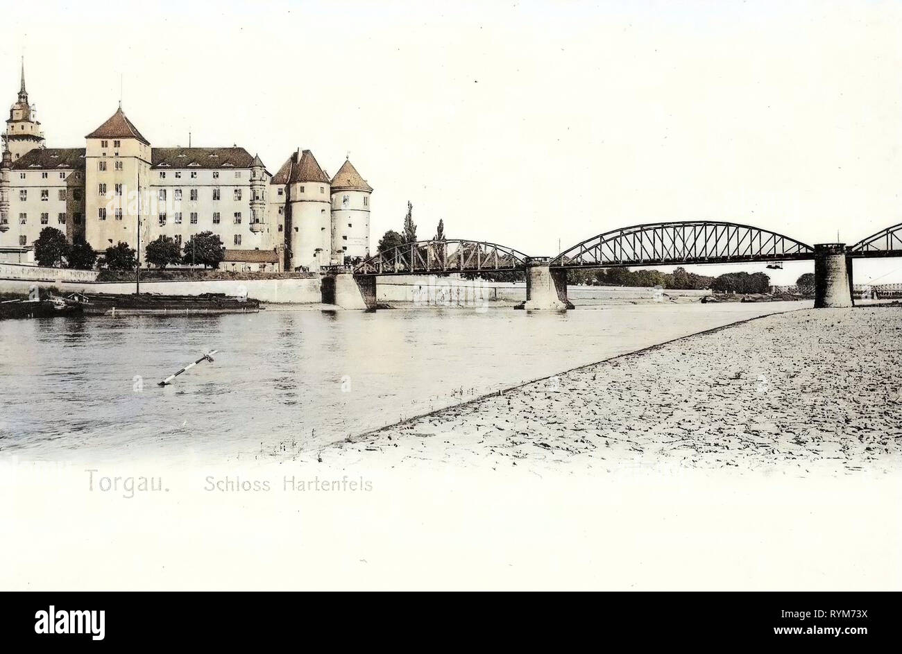 Elbe In Torgau Schloss Hartenfels Torgau Bridges In Torgau 1903 Landkreis Nordsachsen Schloss Hartenfels Mit Elbebrucke Germany Stock Photo Alamy