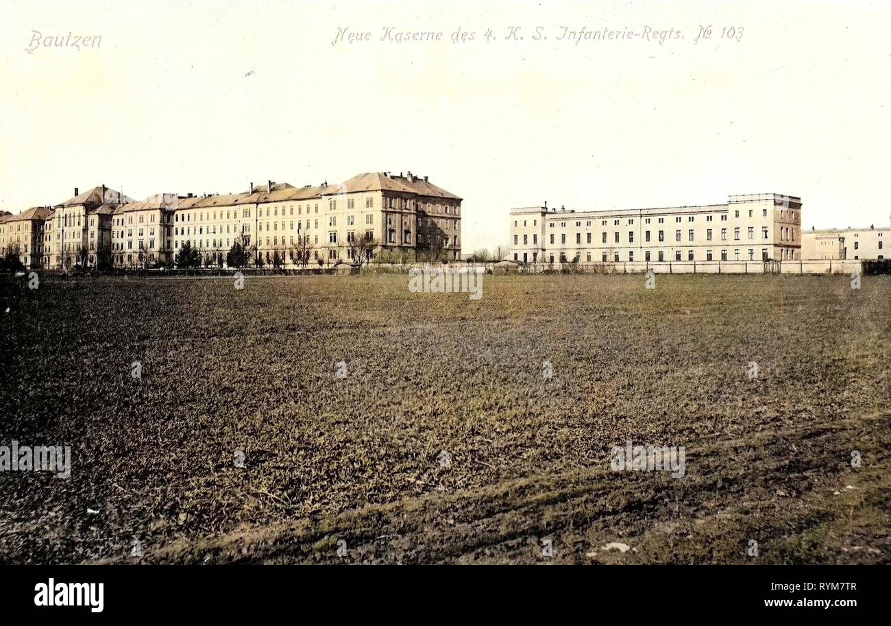 Kaserne des 4 sachsischen infanterie hires stock photography and