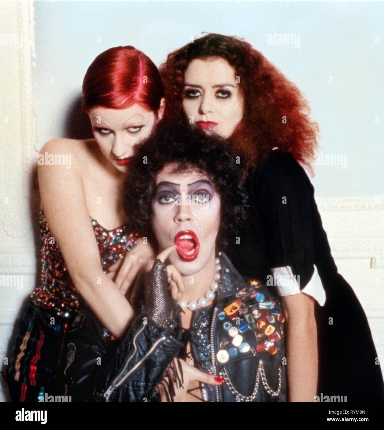 CAMPBELL,QUINN,CURRY, THE ROCKY HORROR PICTURE SHOW, 1975 Stock Photo