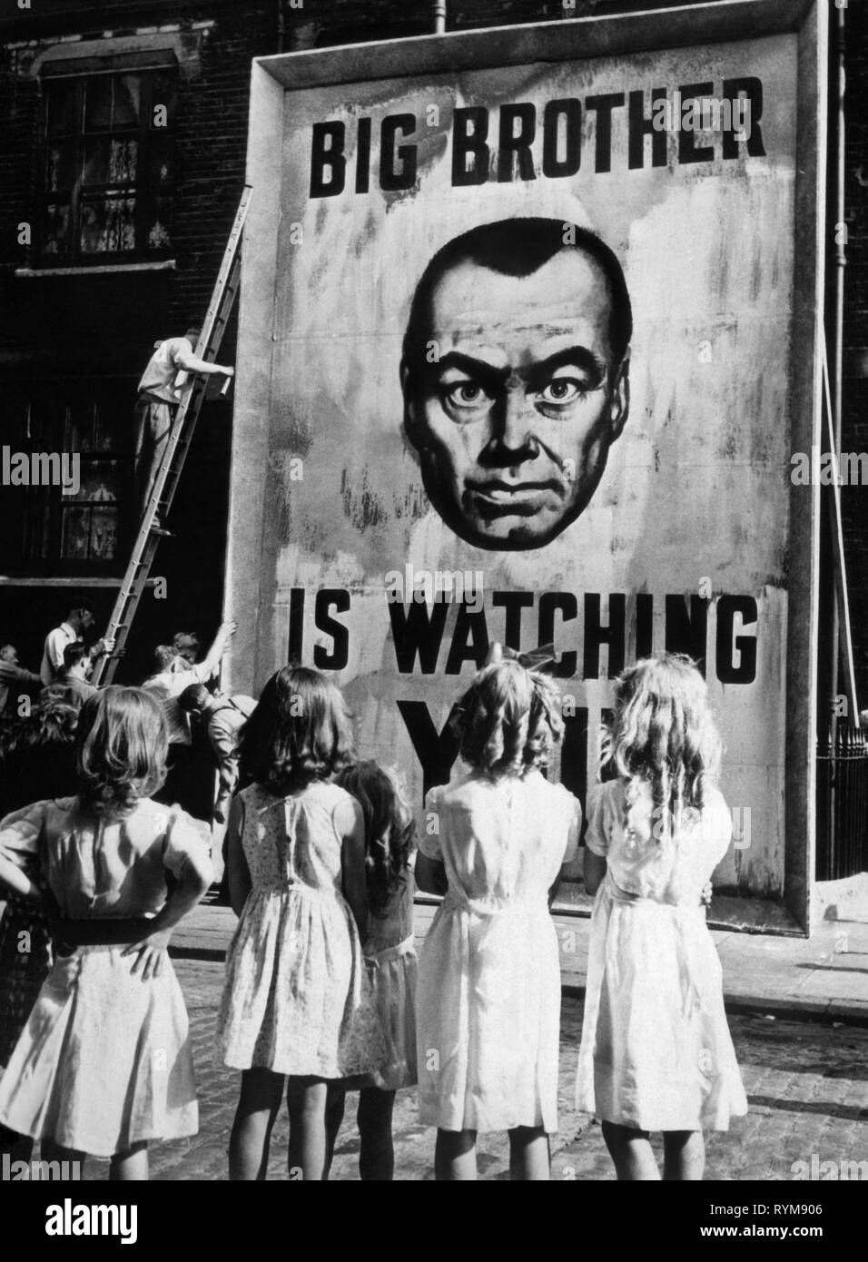 BIG BROTHER IS WATCHING POSTER, 1984, 1956 Stock Photo