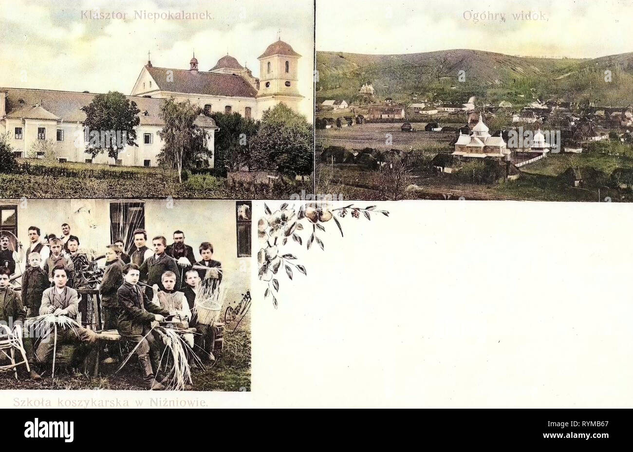 Nyzhniv, Dirschau, 1905, verschiedene Ansichten Stock Photo