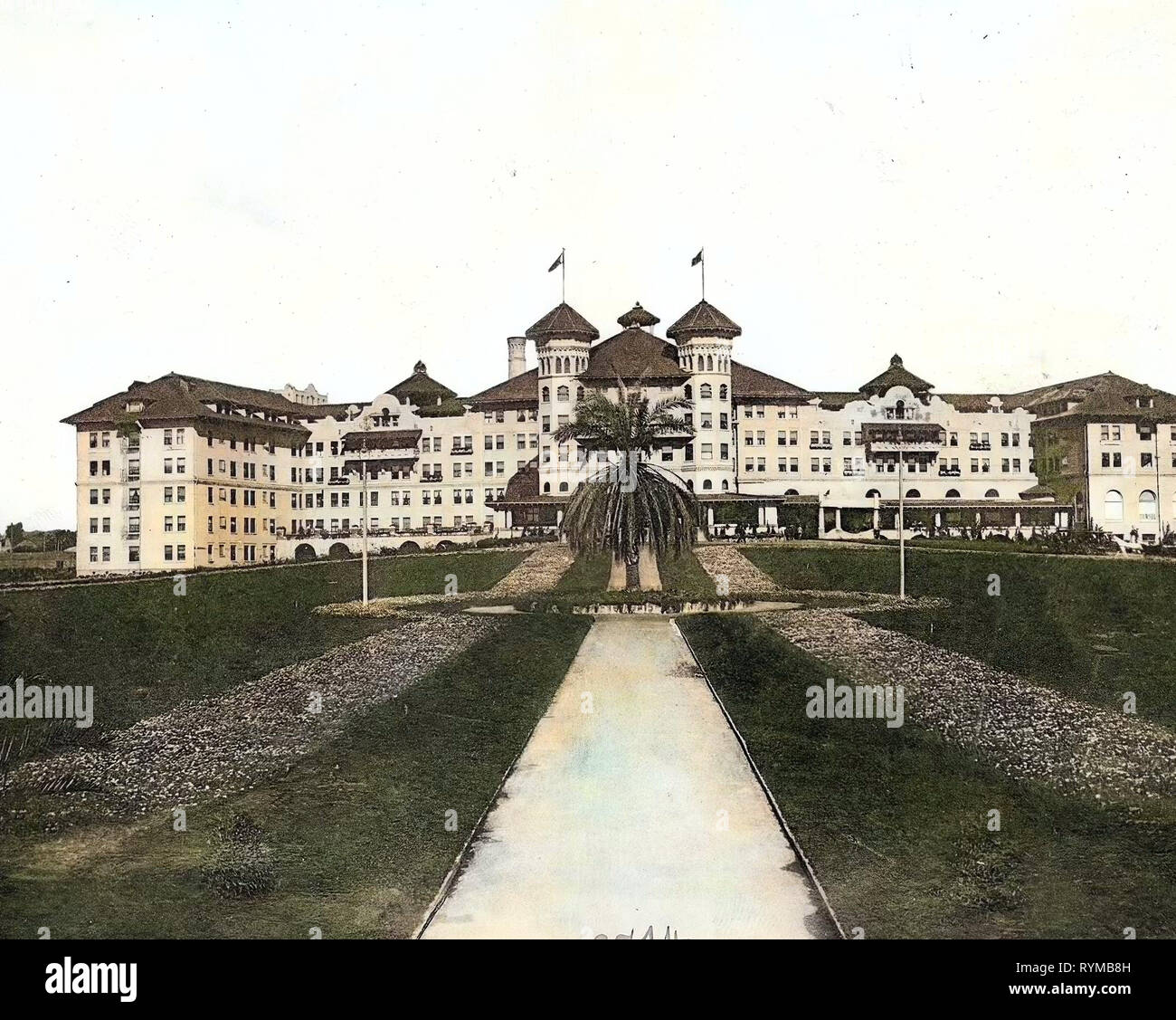 Historical images of buildings, 1905 postcards, 1905 Stock Photo Alamy
