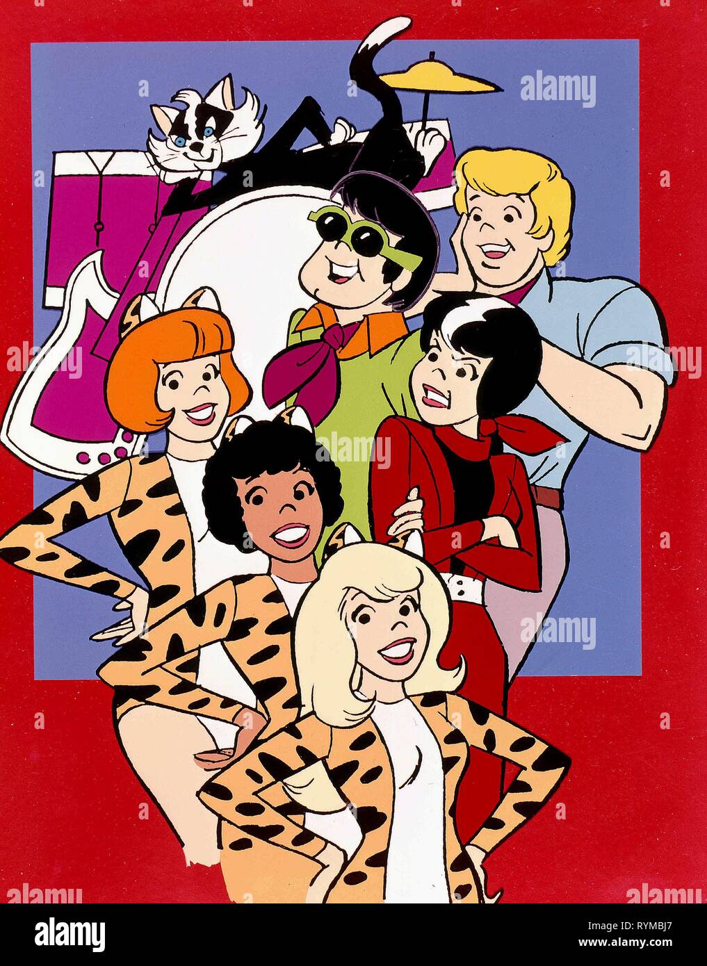 MCCOY,VALENTINE,BROWN,MAYBERRY,III,CABOT,CAT, JOSIE AND THE PUSSYCATS, 1970 Stock Photo