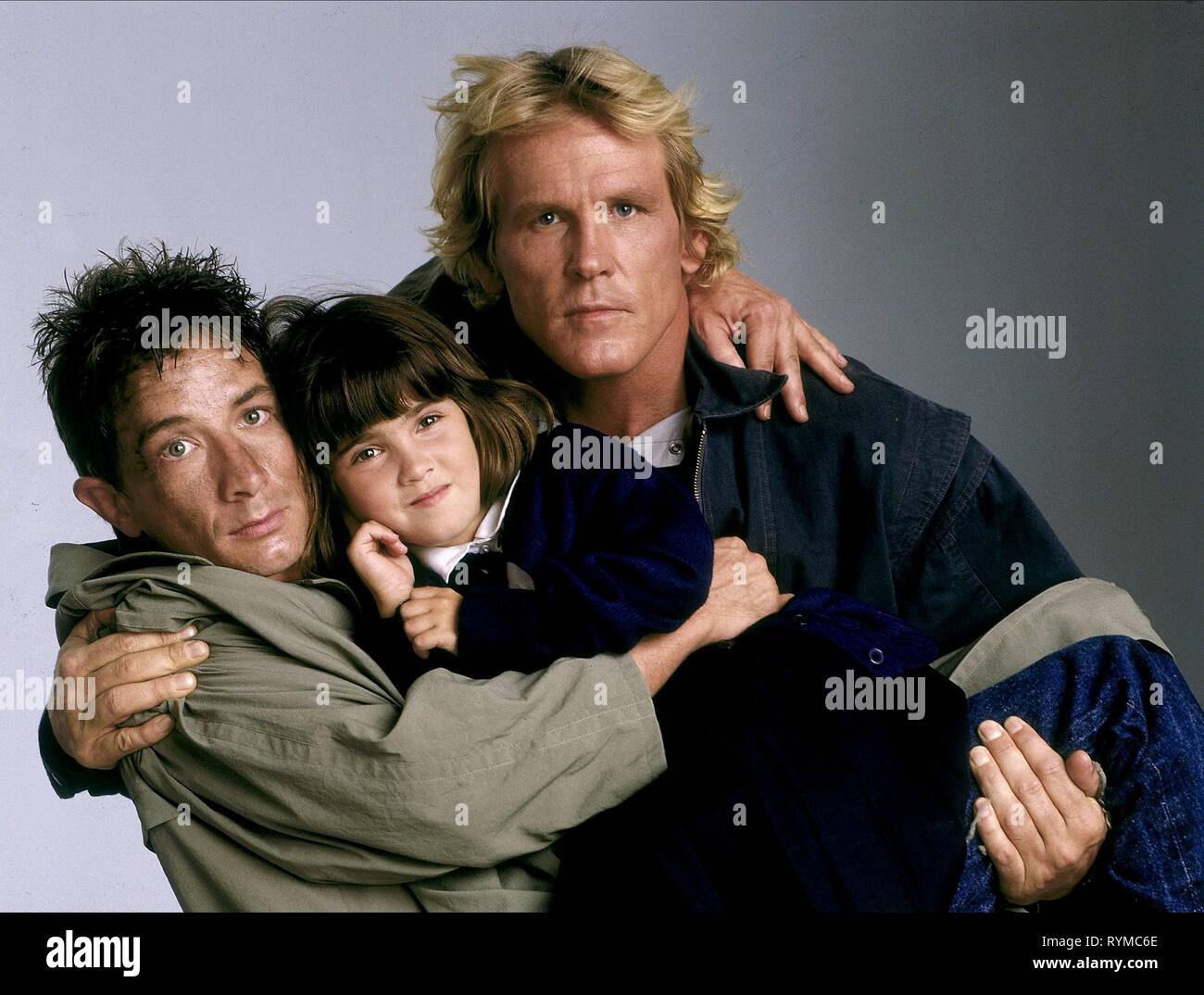 SHORT,DOROFF,NOLTE, THREE FUGITIVES, 1989 Stock Photo