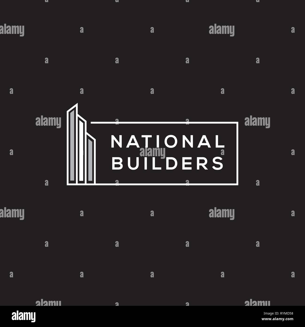 Building company vector logo. Stock Vector