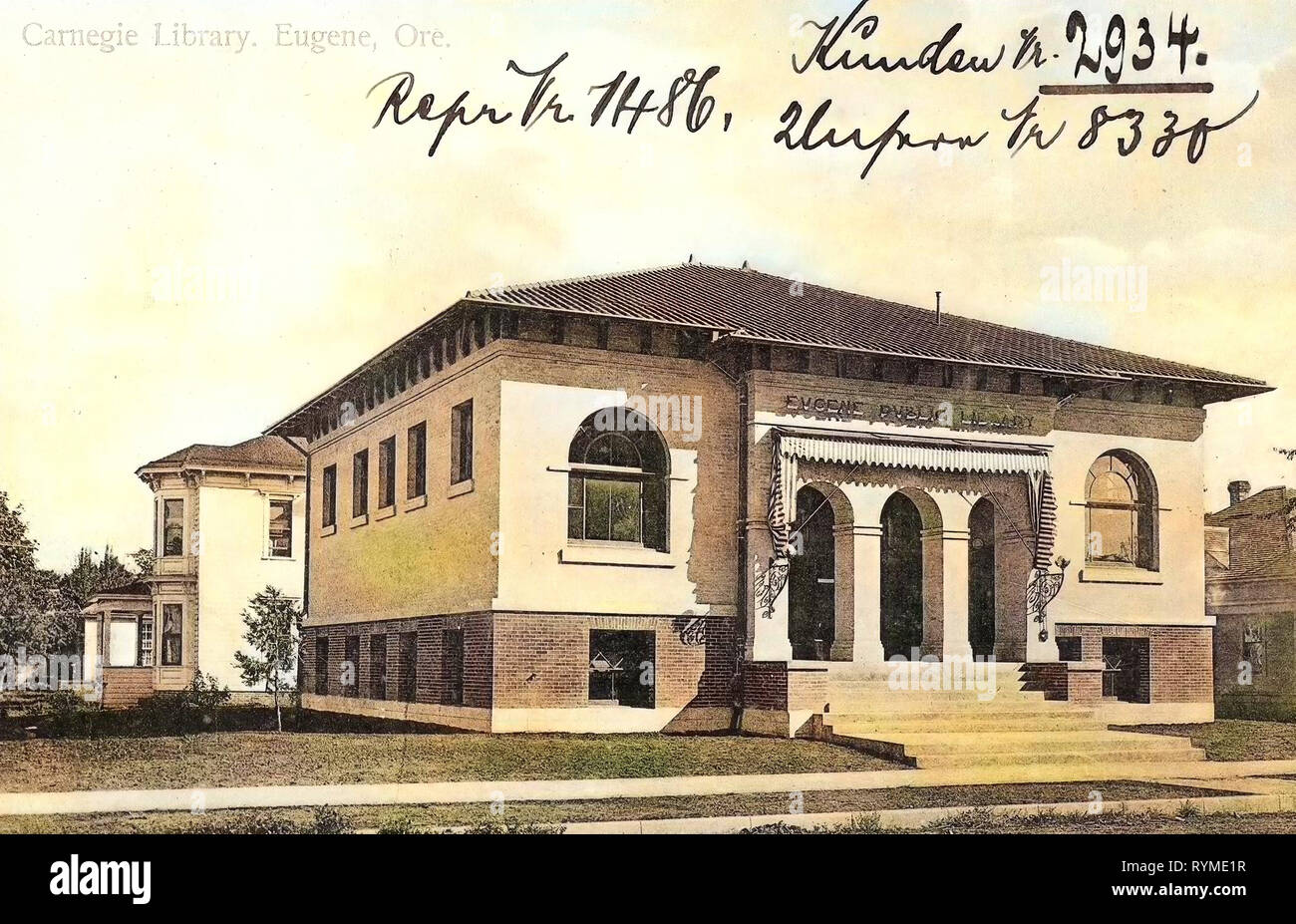 Libraries in Oregon, Buildings in Eugene, 1906, Carnegie Library