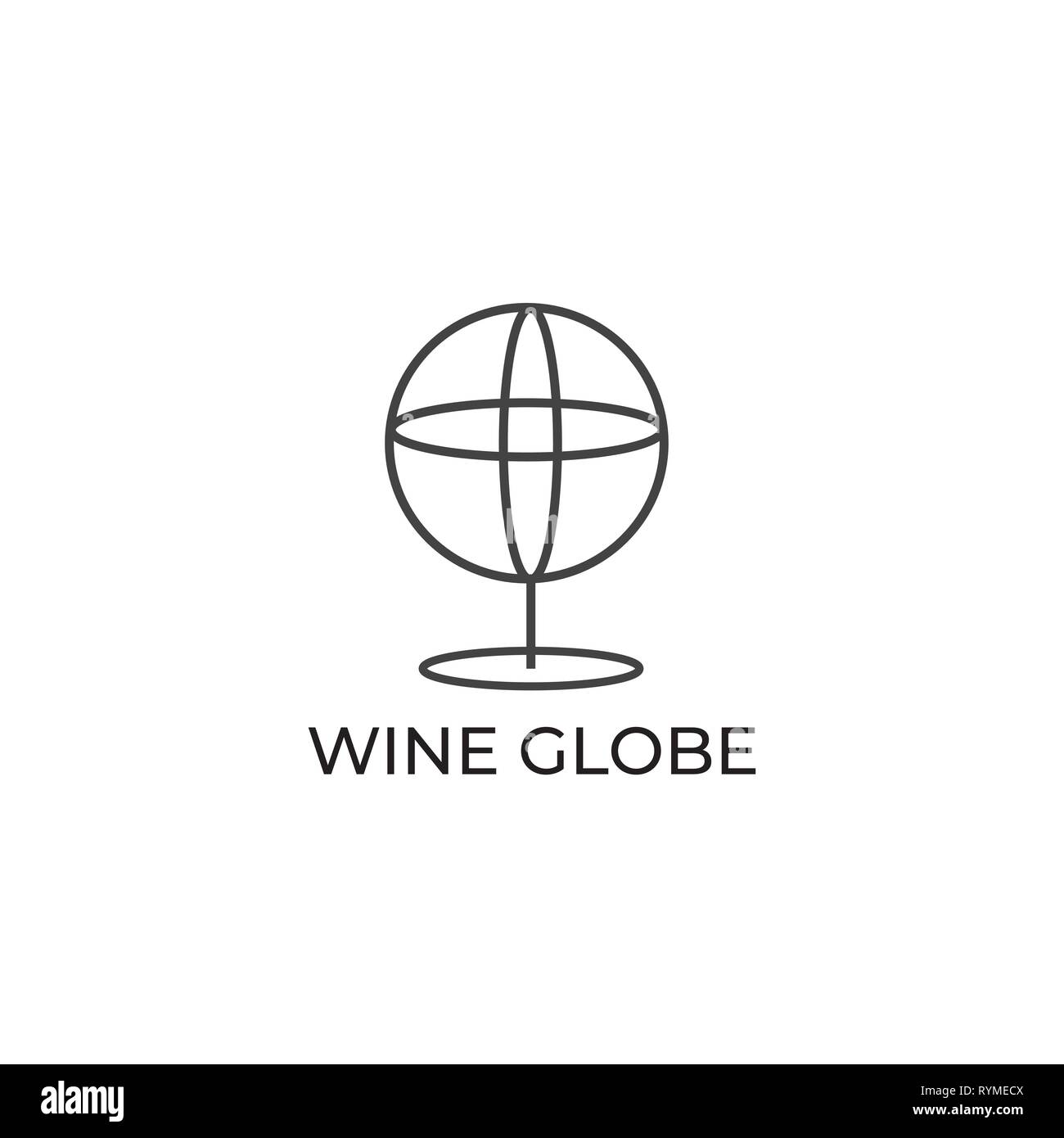 Wine vector logo. Winery emblem. Wine label element Stock Vector Image
