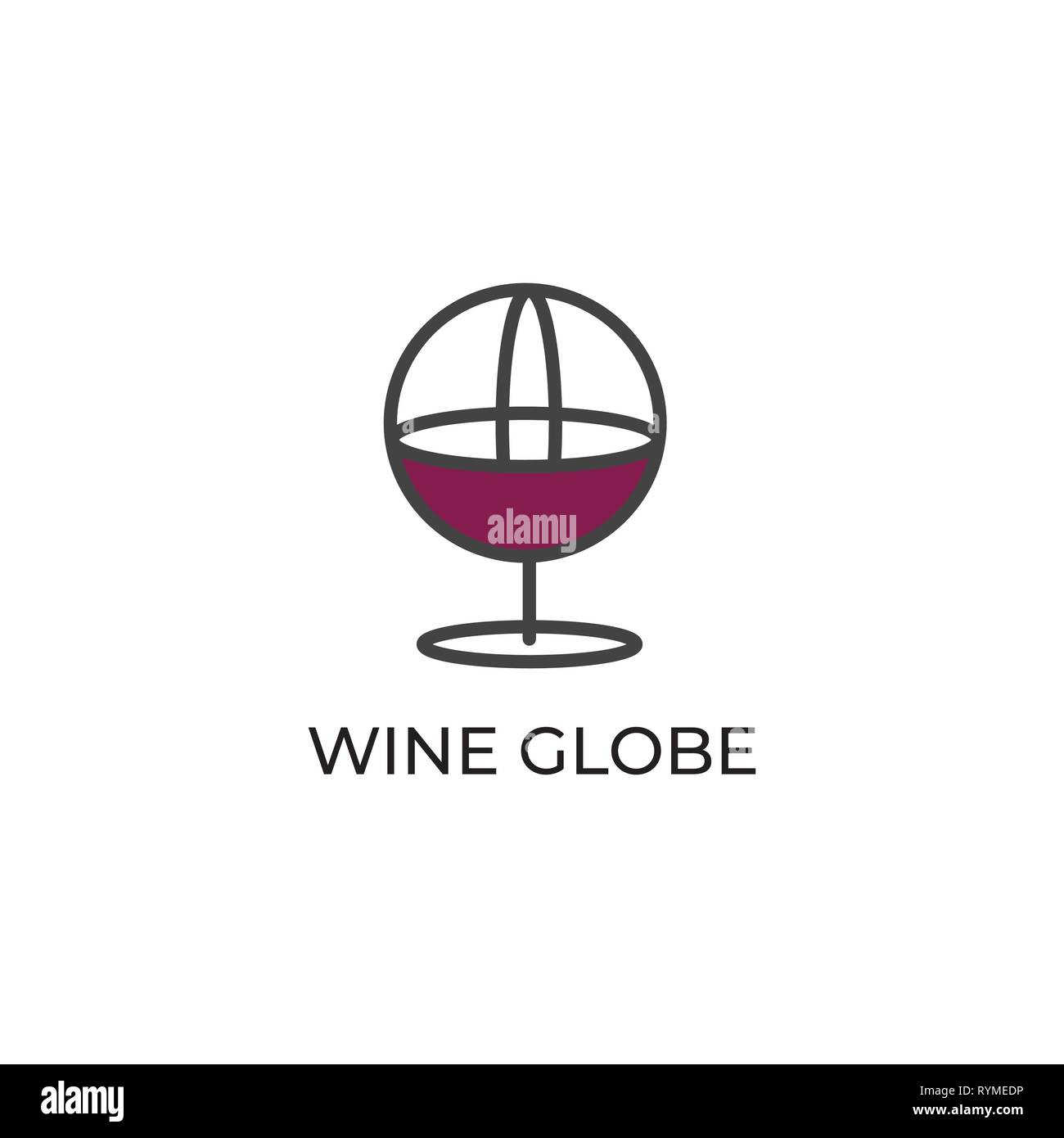 Wine vector logo. Winery emblem. Wine label element Stock Vector Image