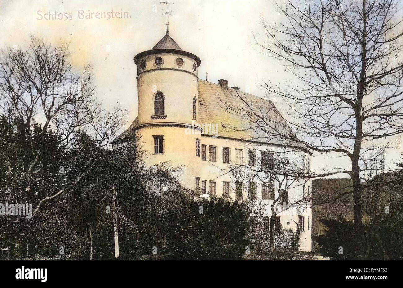 Schloss Bärenstein, Bärenstein (Altenberg), 1907, Landkreis Sächsische Schweiz-Osterzgebirge, Bärenstein, Schloß, Germany Stock Photo