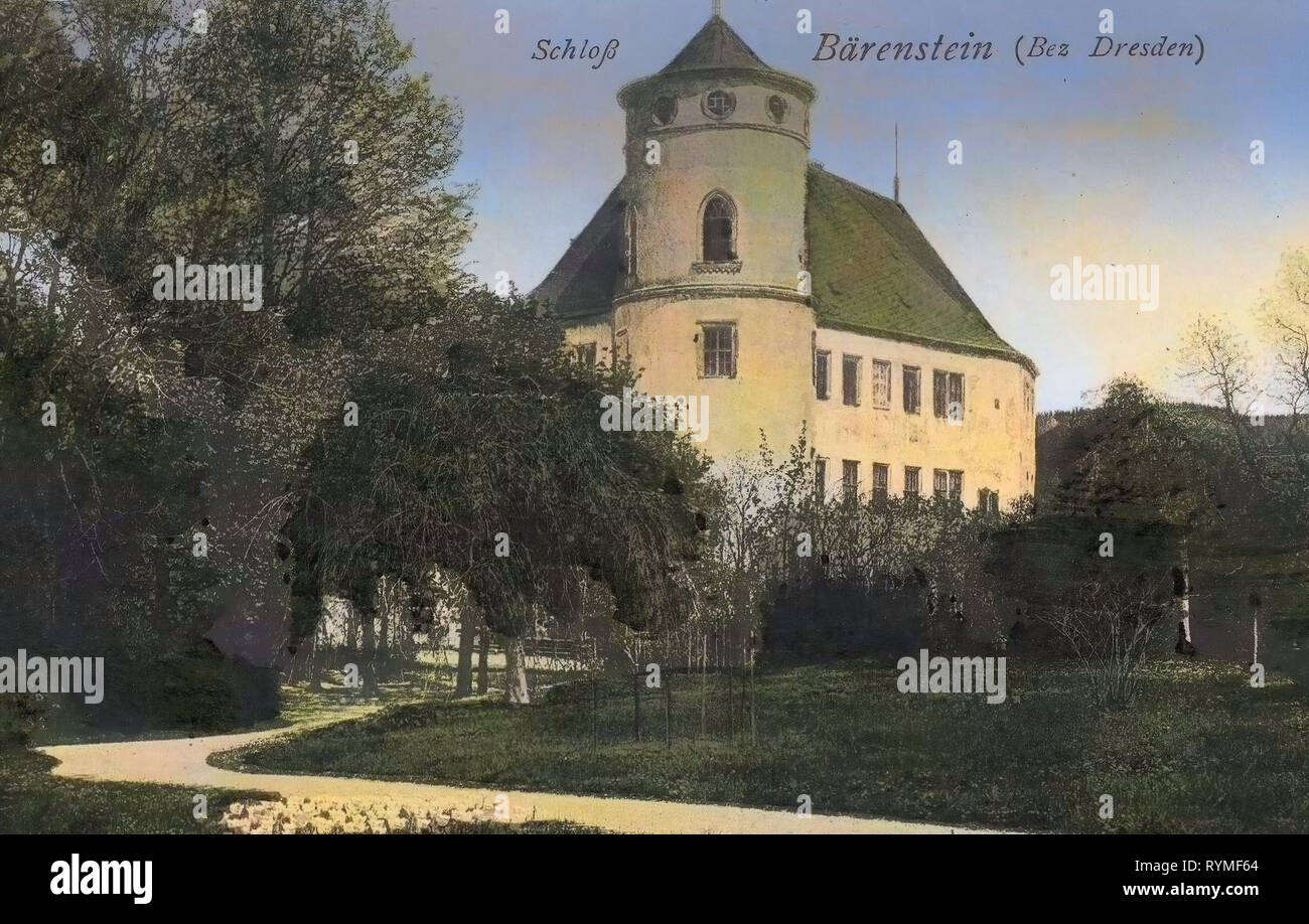 Schloss Bärenstein, Bärenstein (Altenberg), 1907, Landkreis Sächsische Schweiz-Osterzgebirge, Bärenstein, Schloß, Germany Stock Photo