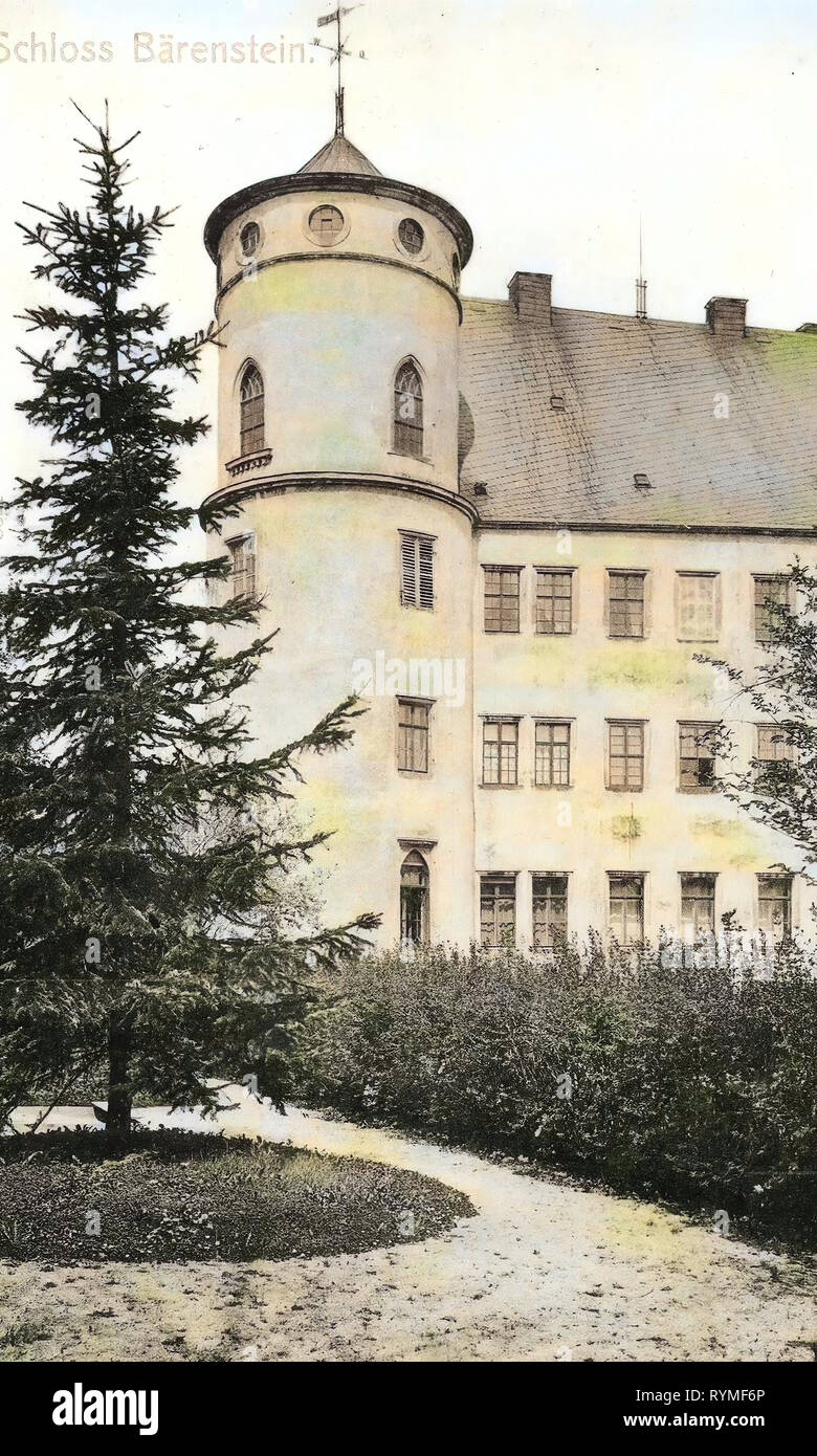 Schloss Bärenstein, 1907, Landkreis Sächsische Schweiz-Osterzgebirge, Bärenstein, Schloß, Germany Stock Photo