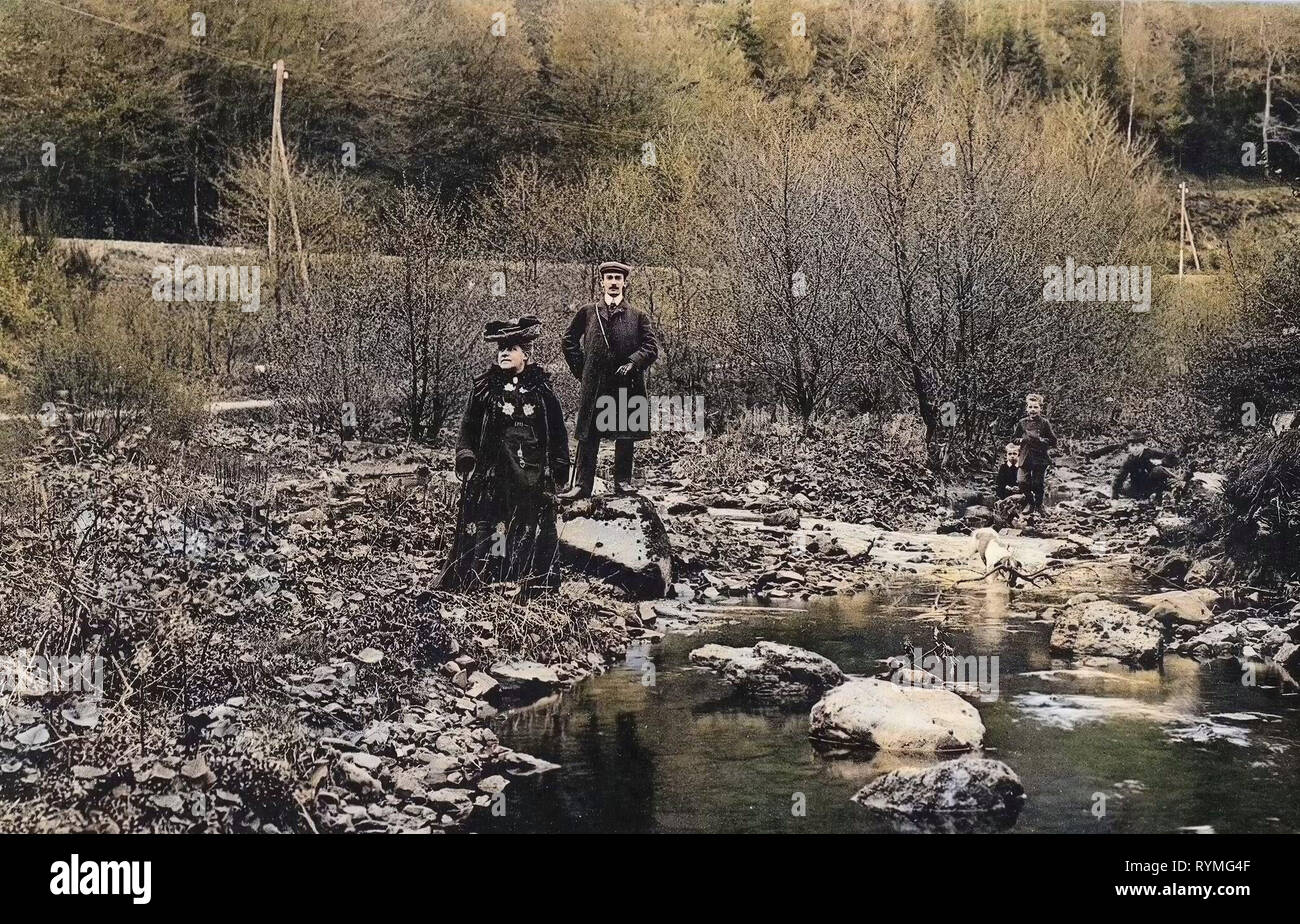 Rivers of Thuringia, Ilfeld, 1907, Thuringia, Im Ilfelder Tal Stock ...
