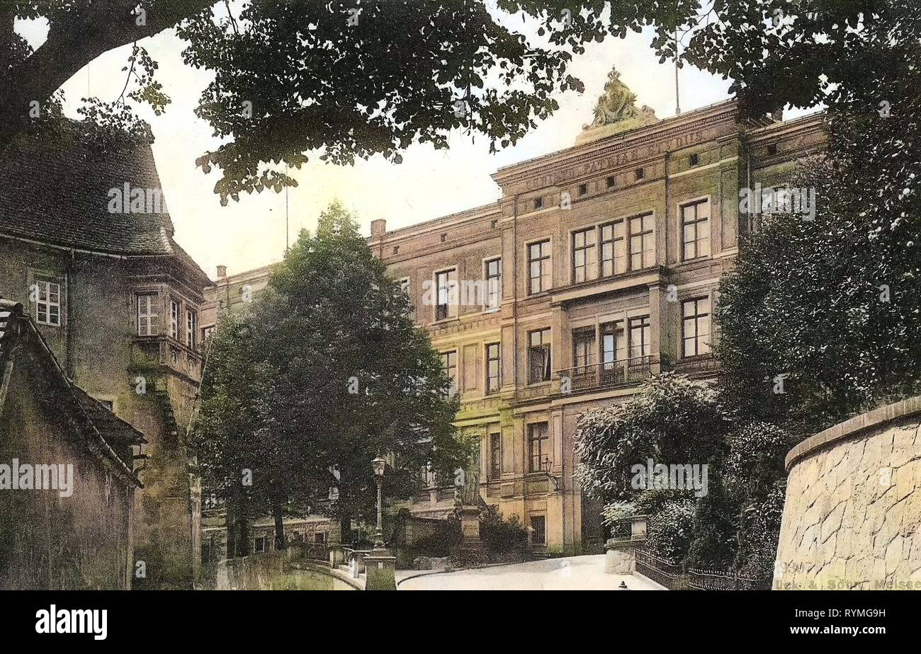 Sächsisches Landesgymnasium Sankt Afra, 1907, Meißen, Königliche Fürsten, und Landesschule St. Afra, Germany Stock Photo