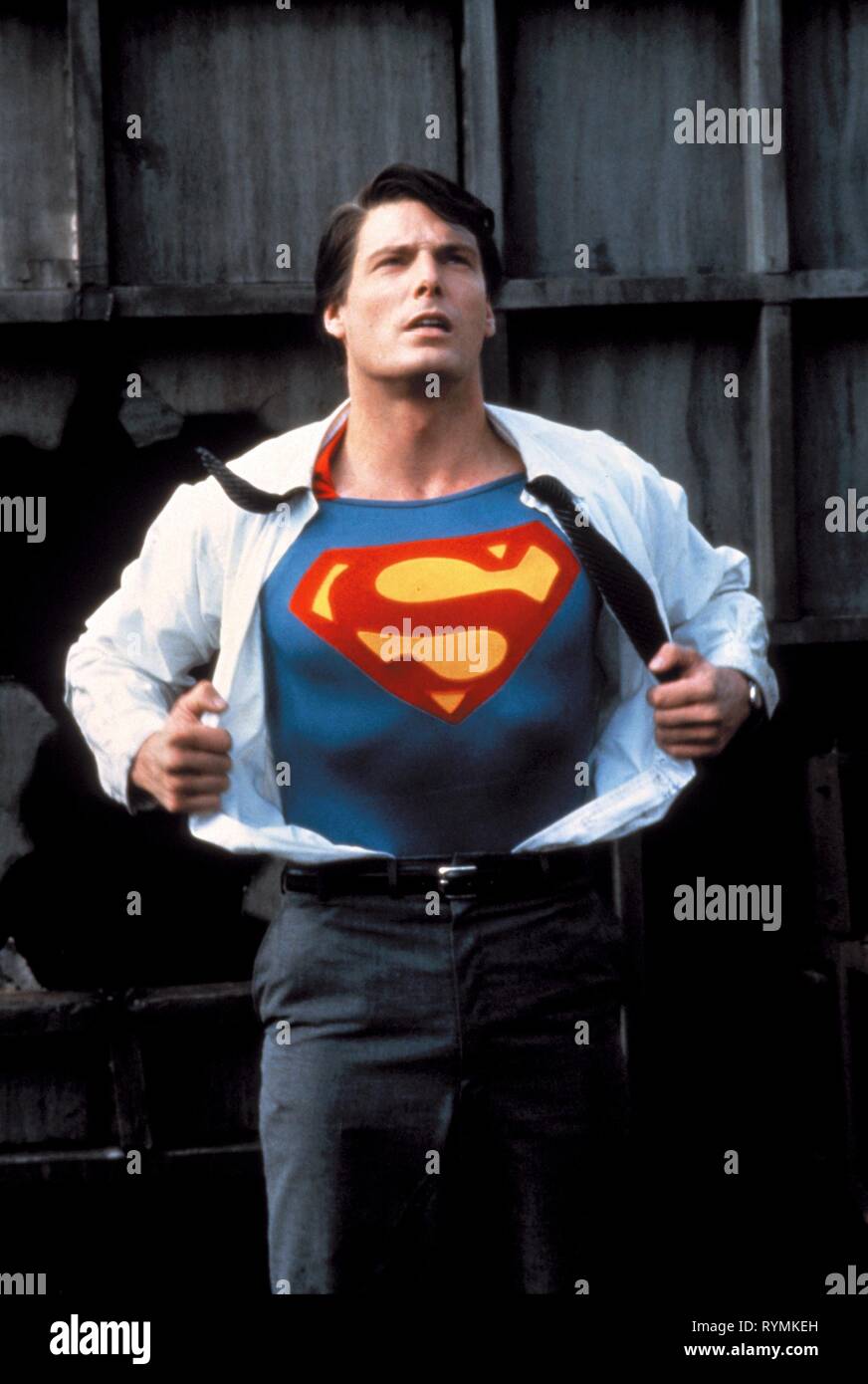 Christopher Reeve Superman Iii 1983 Stock Photo Alamy