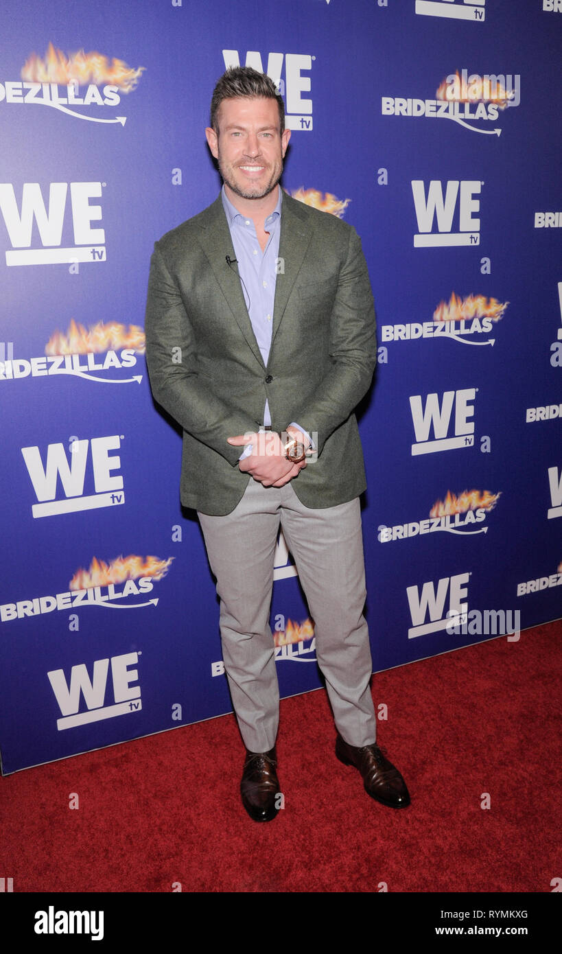 New York, NY - March 13, 2019: Jesse Palmer attends WEtv's premiere fashion event celebrating the return of 'Bridezillas' at Angel Orensanz Foundation Stock Photo