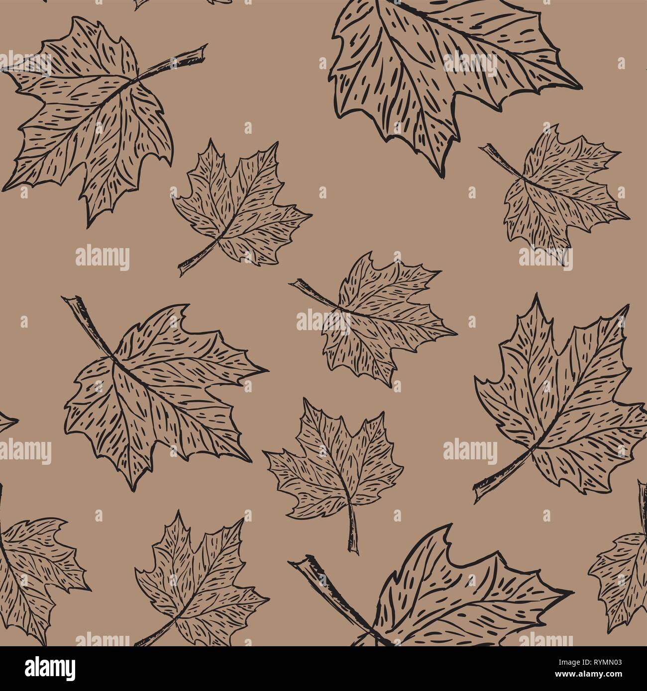 Seamless flowers with leaves seamless pattern Stock Vector