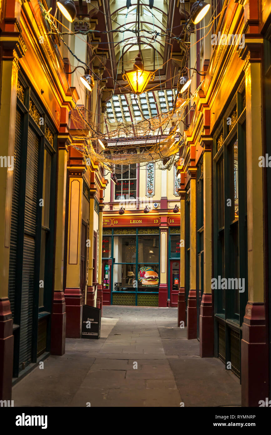 Leadenhall Market, one of the oldest markets in London, City of London ...