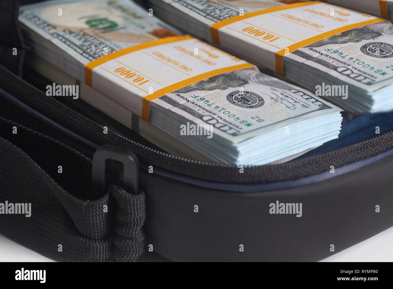 Briefcase full 100 dollar bills hires stock photography and images Alamy