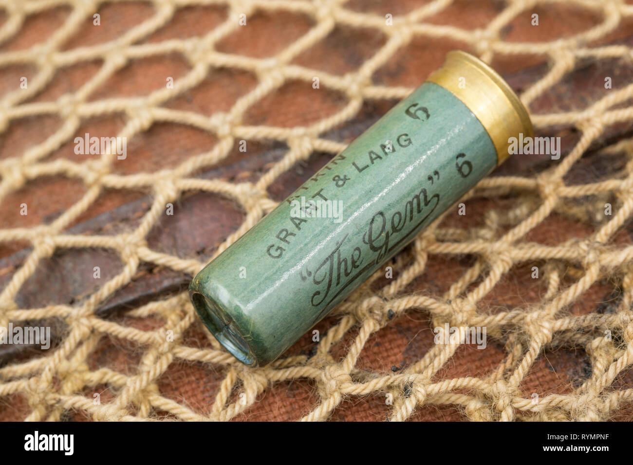 An old paper cased Atkin, Grant & Lang 16bore, or gauge, shotgun