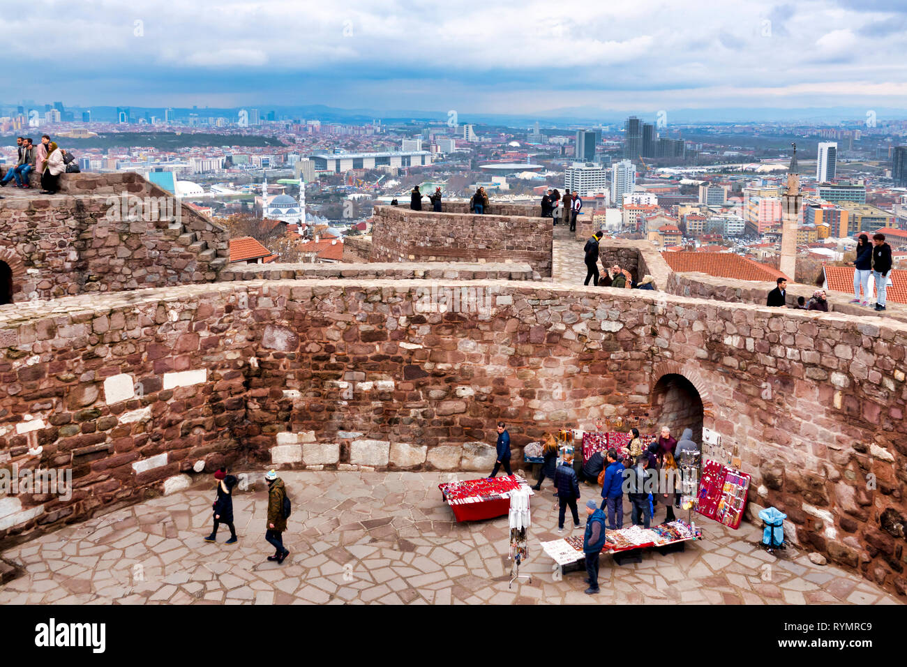 Ankara Castle, Ankara, Turkey Stock Photo