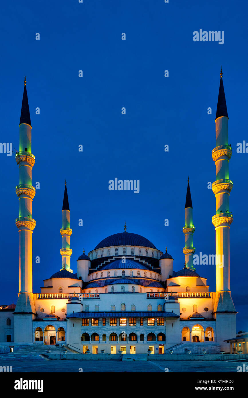 Kocatepe Mosque, Ankara, Turkey Stock Photo