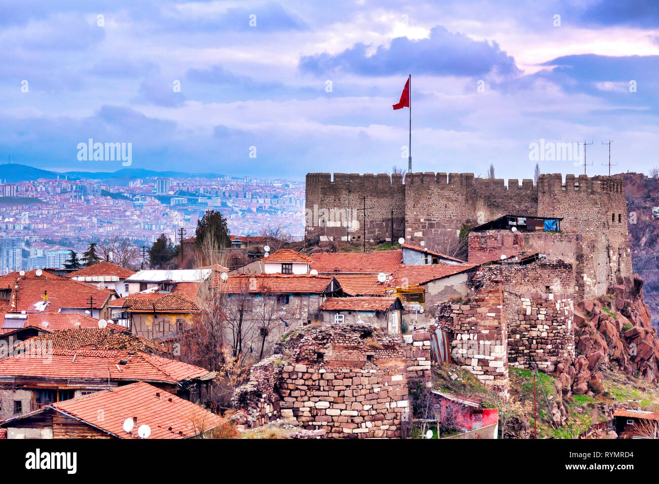 Ankara Castle, Ankara, Turkey Stock Photo