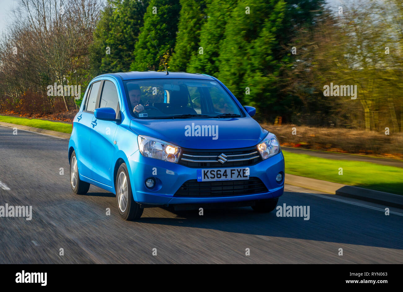 2014 Suzuki Celerio compact Japanese car Stock Photo - Alamy