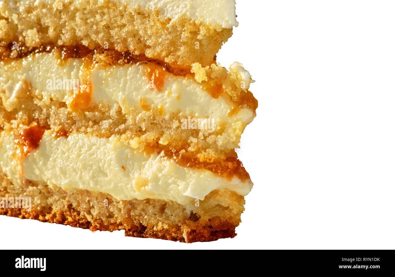 Cakes isolated on white background. Stock Photo