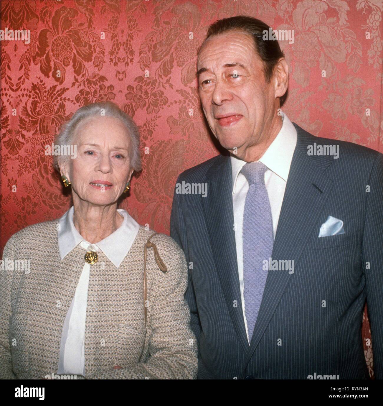 Jessica Tandy and Rex Harrison 1992 Photo By John BarrettPHOTOlink Stock  Photo - Alamy