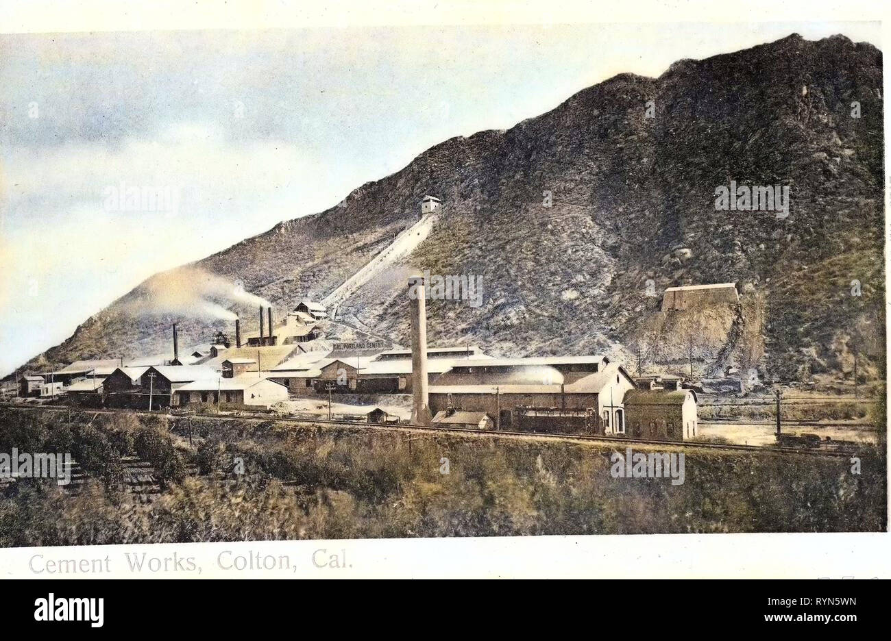 Industry in California, Slover Mountain, 1904, California, Colton