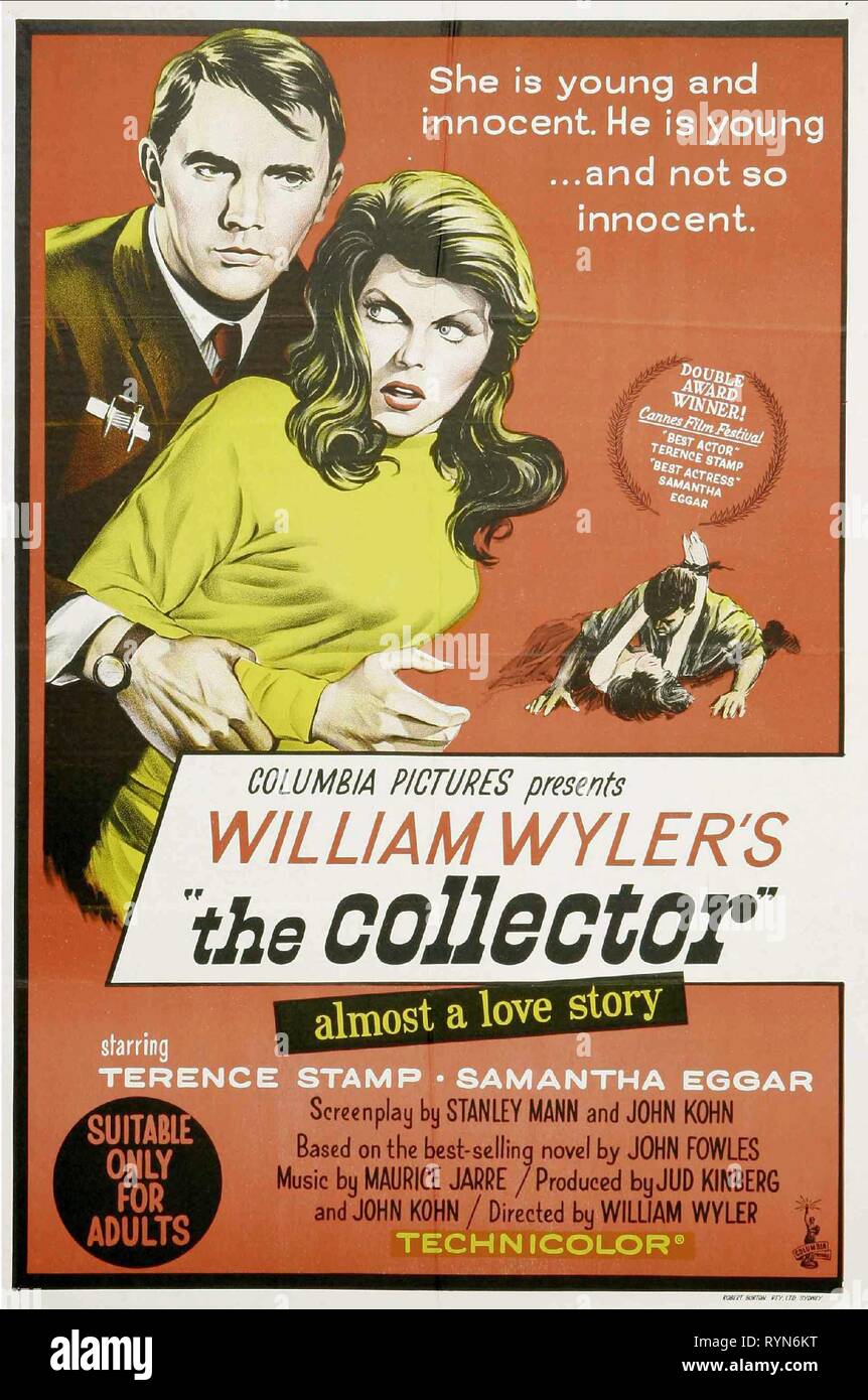 FILM POSTER, THE BUTTERFLY COLLECTOR, 1965 Stock Photo