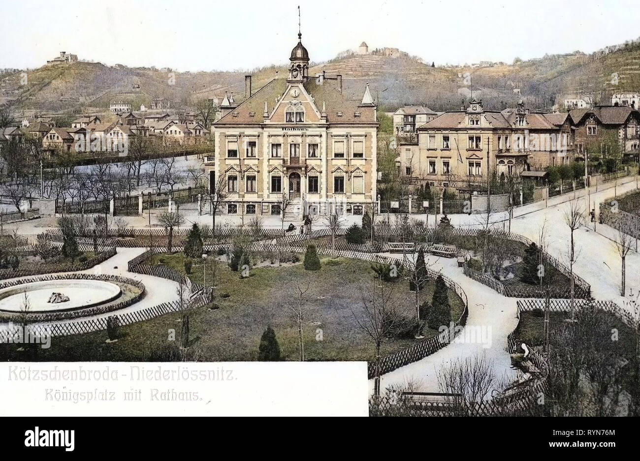 Rathaus Niederlößnitz, Friedensburg (Radebeul), 1905, Landkreis Meißen