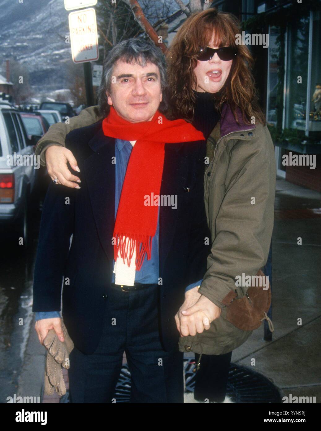 DudleyMoore and wife Nicole Rothschild in Aspen 1992 Photo By John Barrett/PHOTOlink Stock Photo
