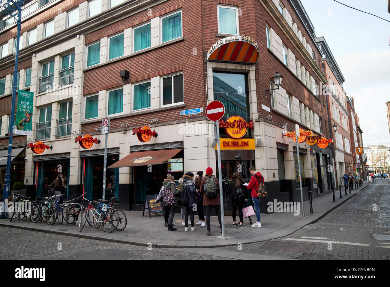 The Hard Rock Cafe fleet street temple bar Dublin Republic of Ireland